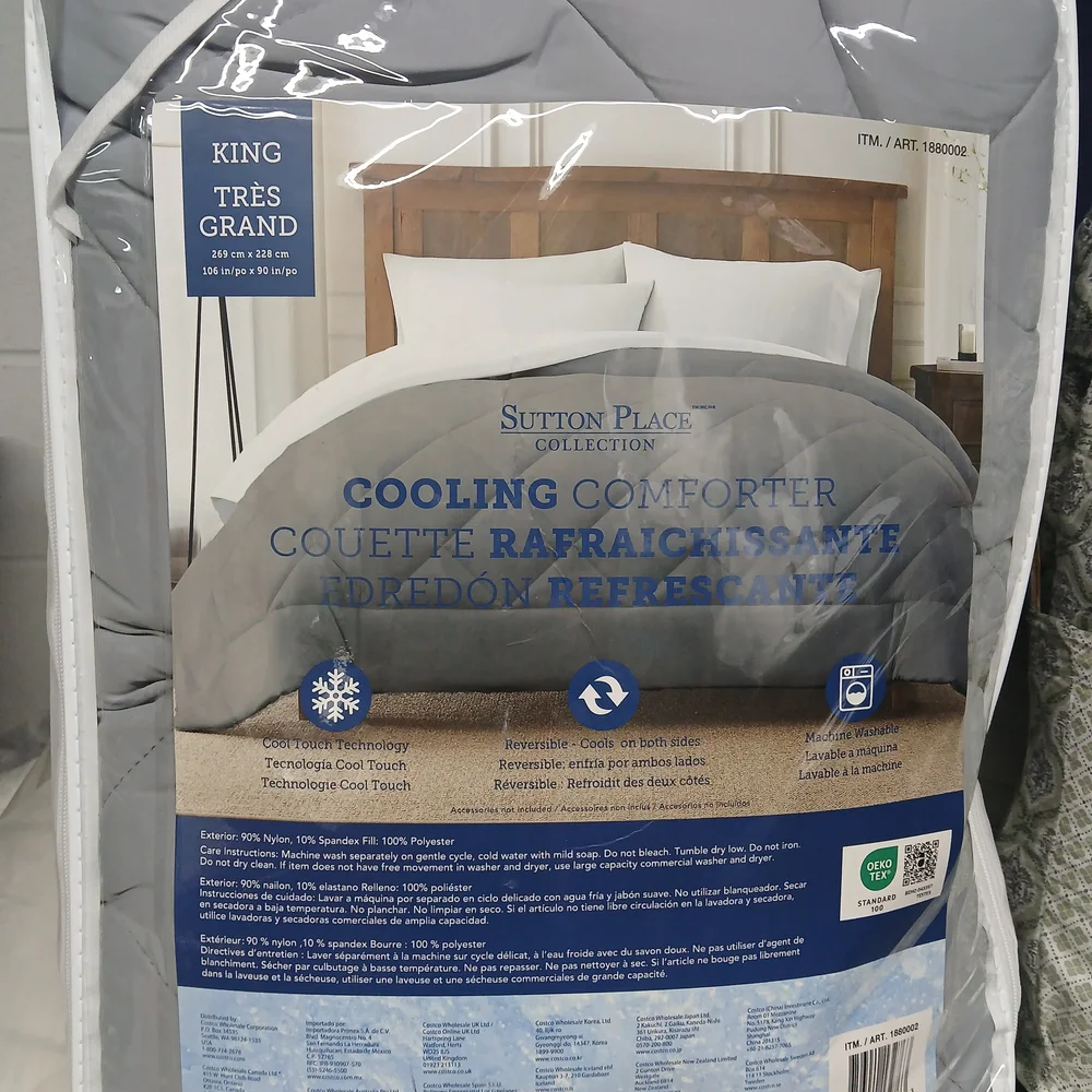 Cooling Comforter - Gray
